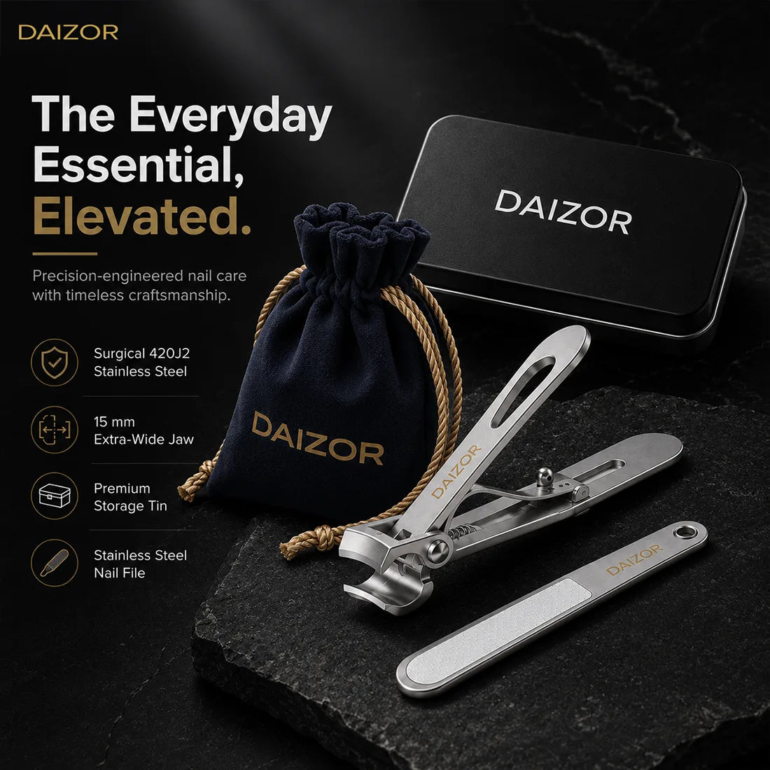 Daizor Nail Clipper - Silver