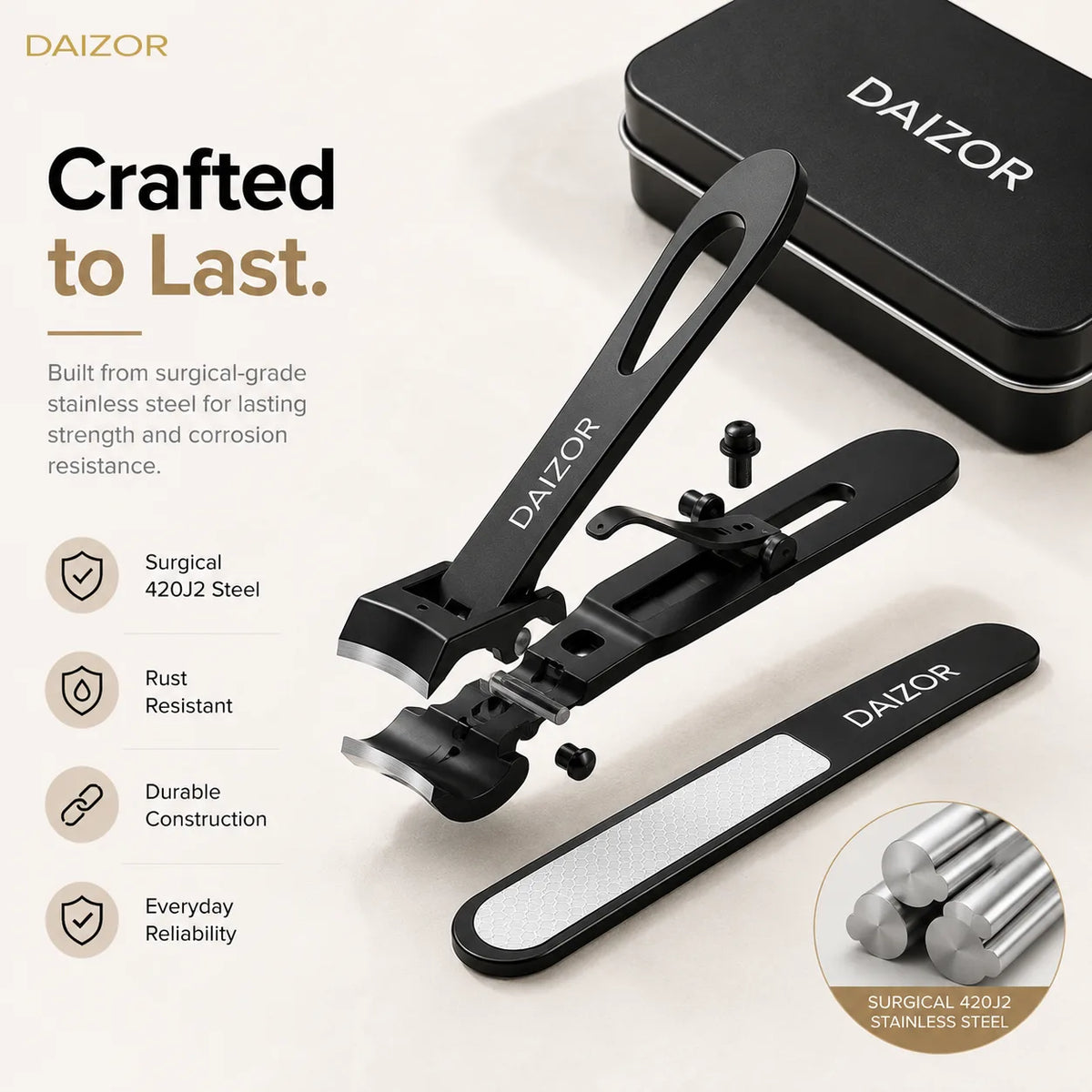 Daizor Nail Clipper - Black